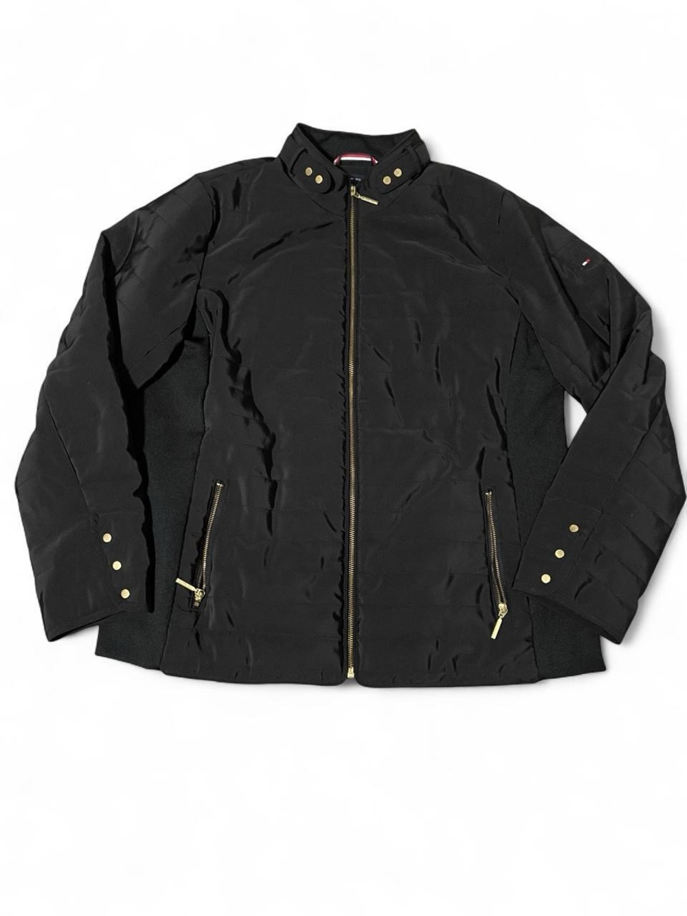 Tommy Hilfiger Black Jacket with Gold Hardware